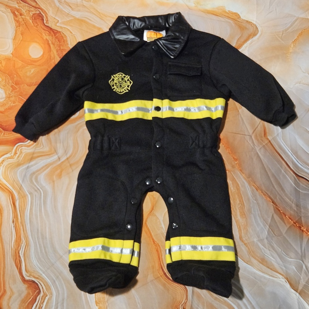 Aeromax Get Real Gear Baby Firefighter Costume 6-12 Months One Piece